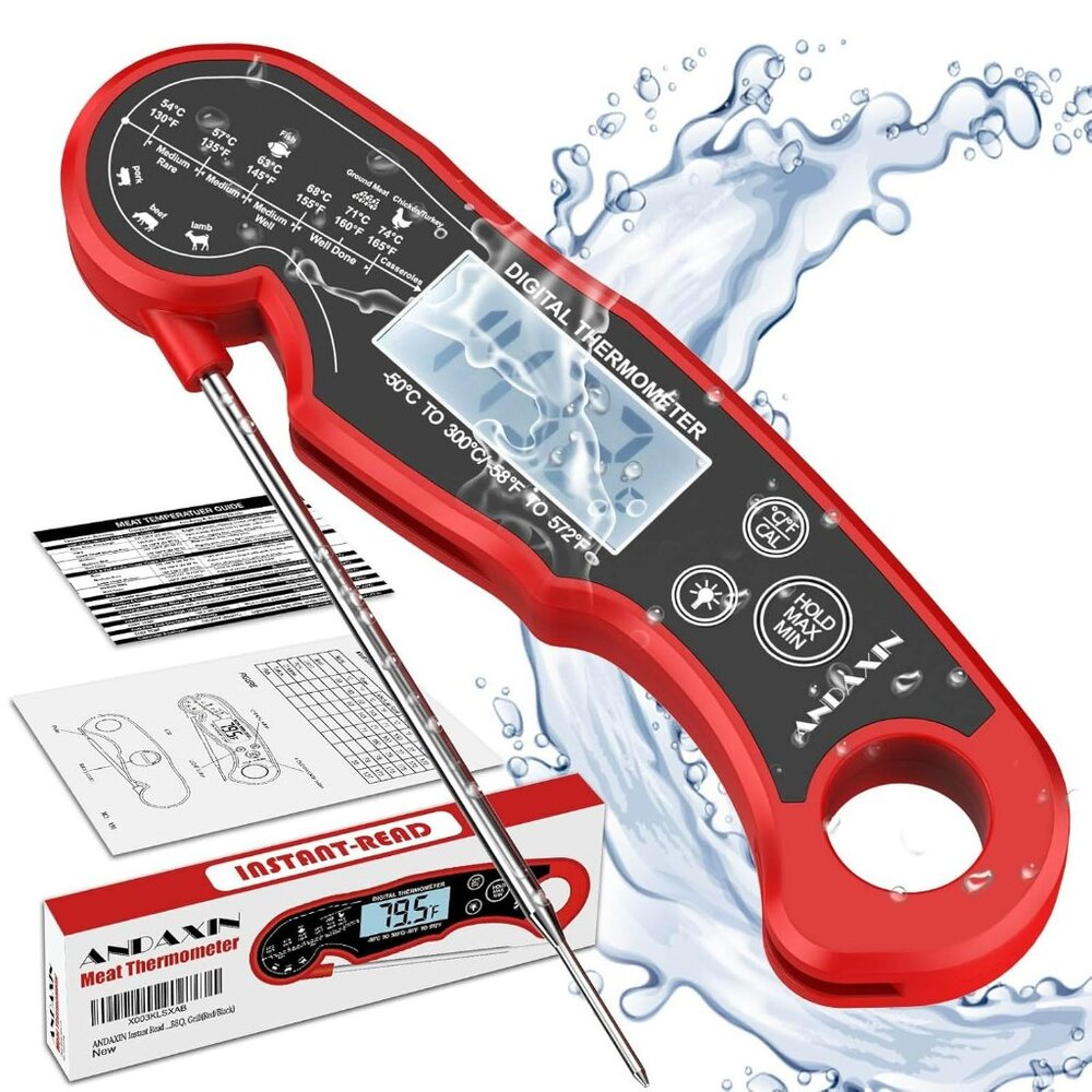 Meat Thermometer‎ Digital for Grilling and Cooking Waterproof Ultra-Fast Reading